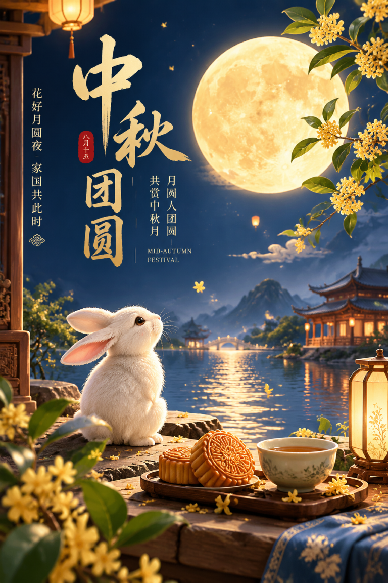 中秋团圆海报
