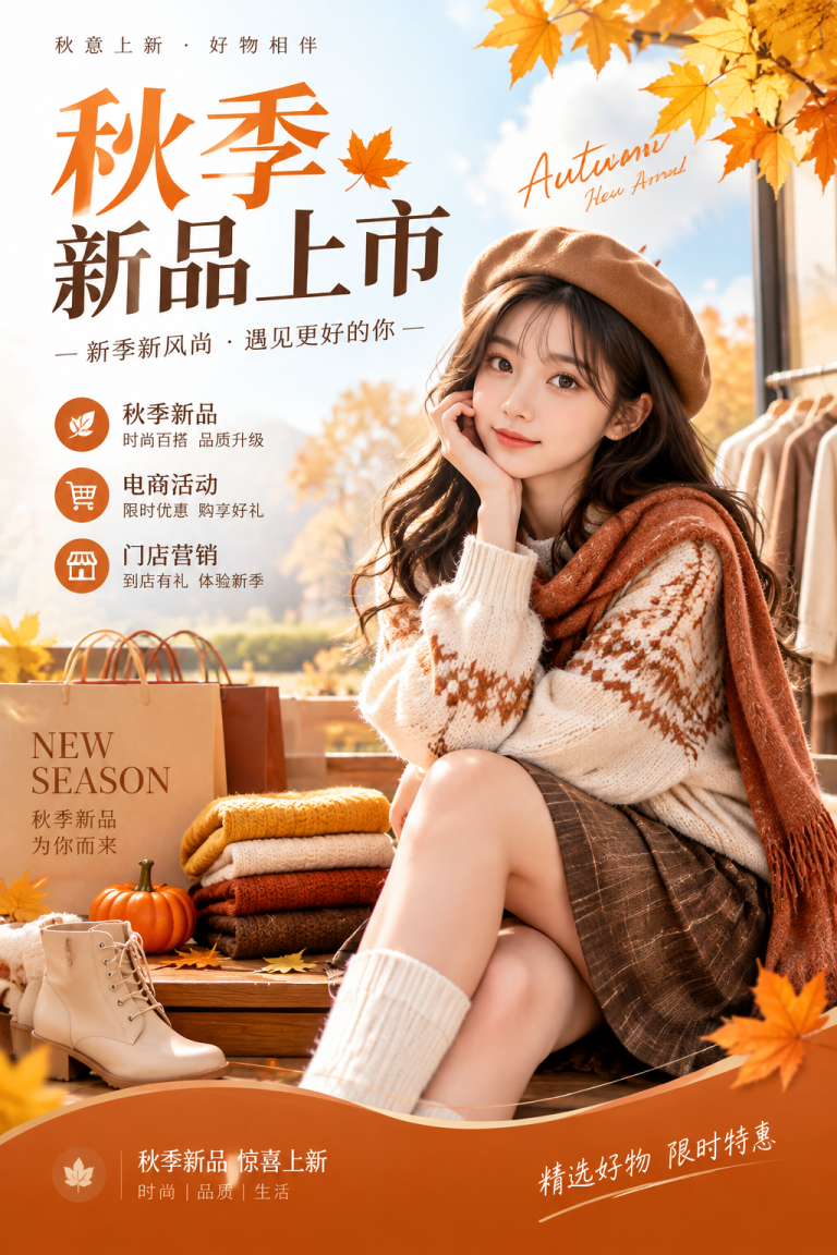 秋季上新海报