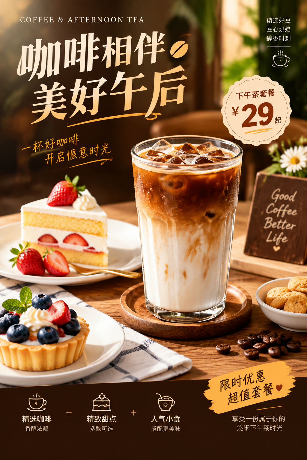 咖啡促销海报