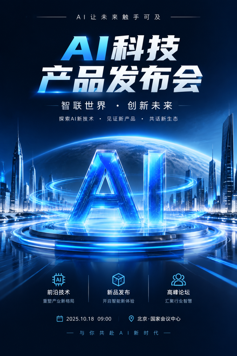 科技发布会海报